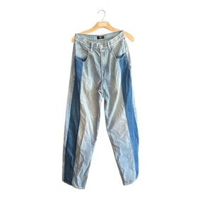 7 For All Mankind Light and Dark Blue Denim Jeans